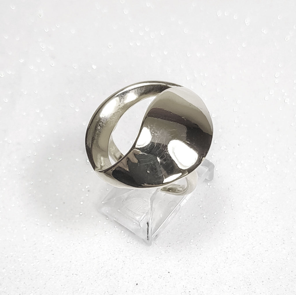 Anel Yin Yang Banho De Ródio