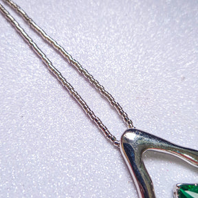 Colar Orgânico Gota Quartzo Banho de Ródio