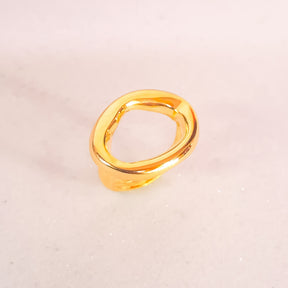 Anel Flávia Banho de Ouro