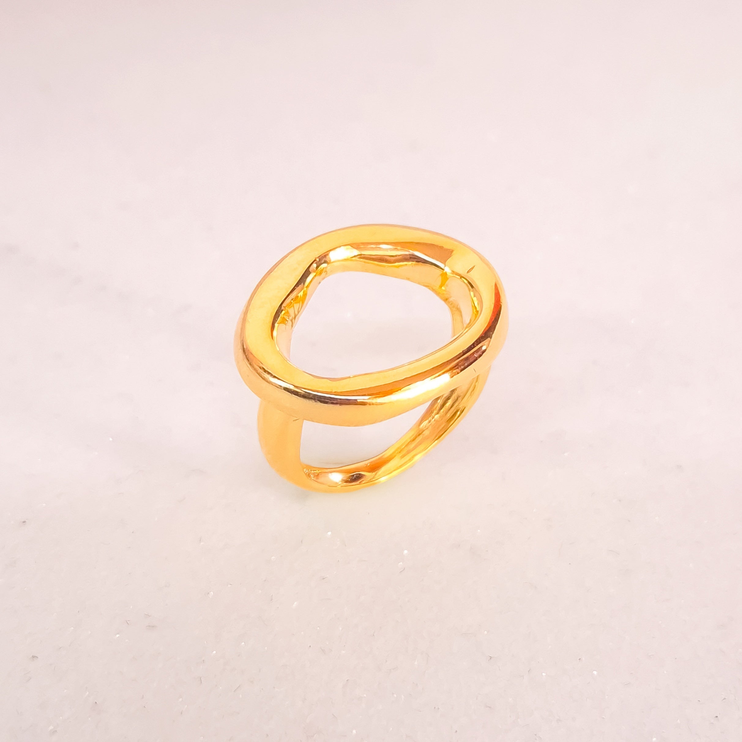 Anel Flávia Banho de Ouro