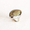 Anel de Dedinho Oval Banho de Ródio
