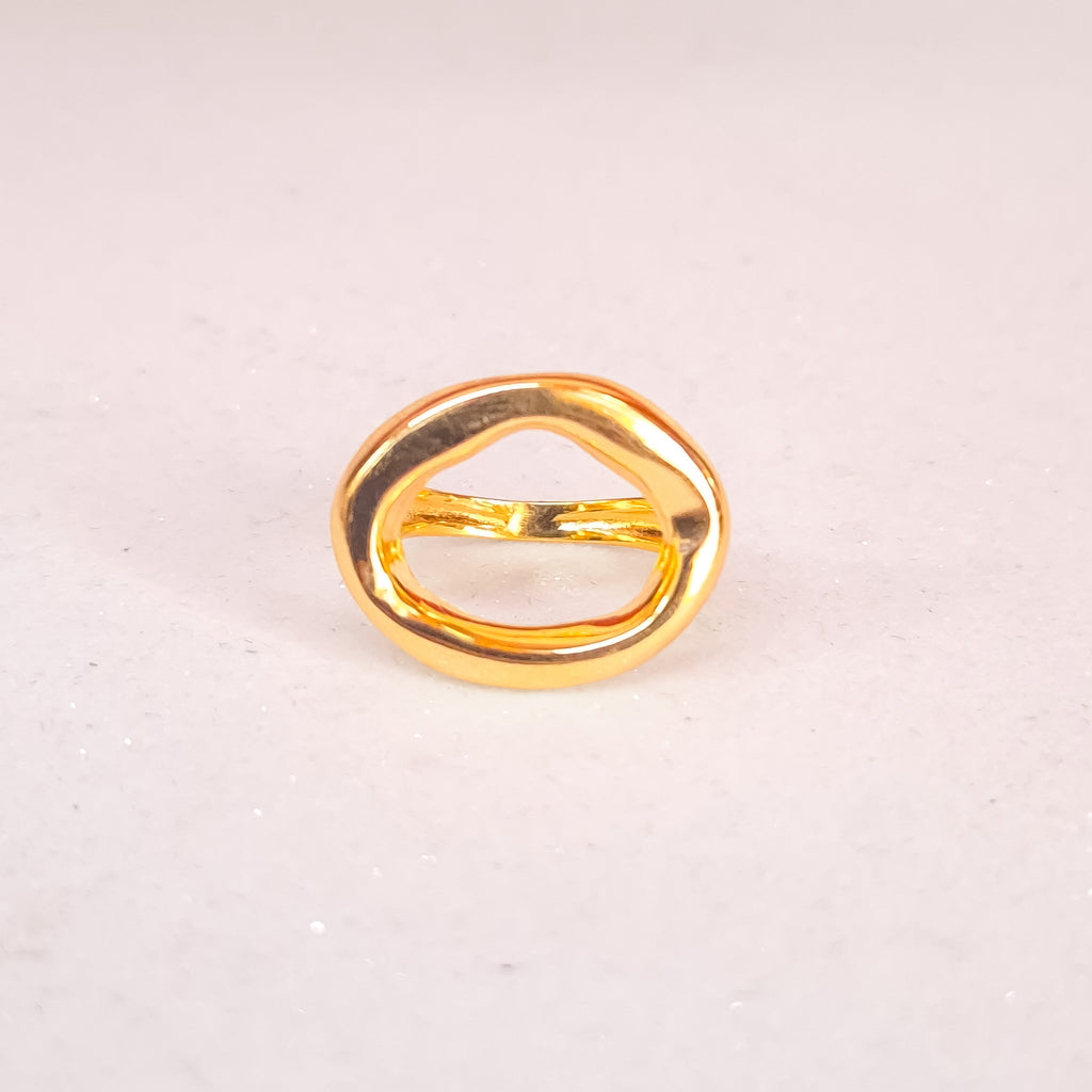 Anel Flávia Banho de Ouro