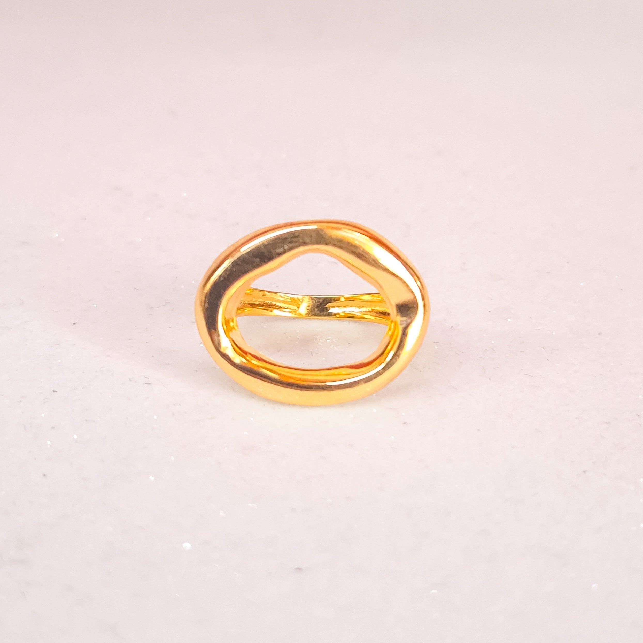 Anel Flávia Banho de Ouro